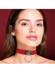 Collar con Aro Cuero Vegano Talla Única