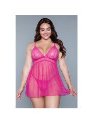 Hailey Babydoll Fuchsia Talla S
