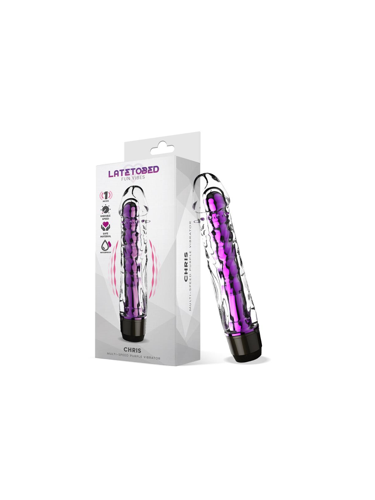 Chris Vibrador Multi-Velocidad Púrpura