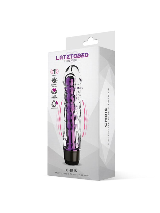 Chris Vibrador Multi-Velocidad Púrpura