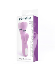 Brightlavender Vibrador y Rotador Doble Motor 360º USB Silicona