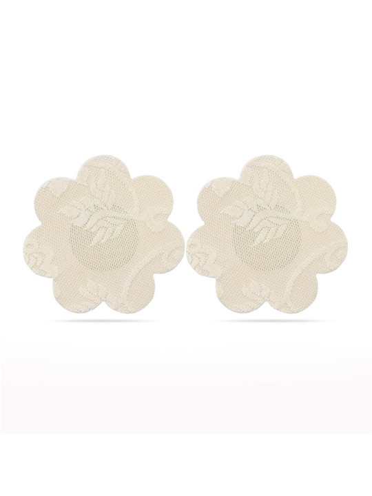 Pack Pezoneras Flor y Corazón Beige