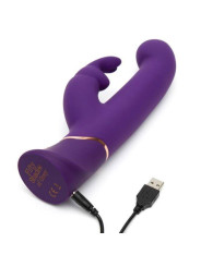 Greedy Girl Vibrador con Movimiento Estimulador punto G y Rabbit Púrpura