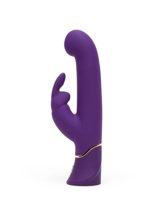 Greedy Girl Vibrador con Movimiento Estimulador punto G y Rabbit Púrpura