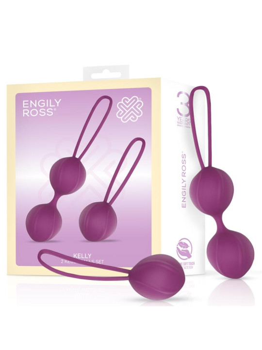 Kelly Bolas Kegel Silicona Púpura