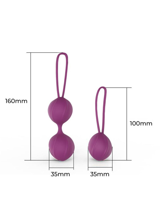 Kelly Bolas Kegel Silicona Púpura