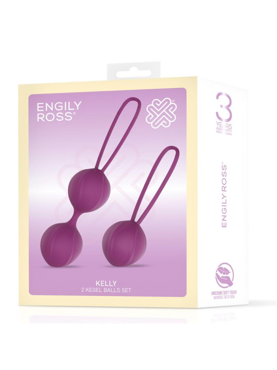 Kelly Bolas Kegel Silicona Púpura