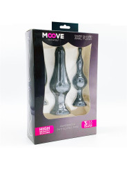 Set 3 Plugs Anal Silicona Negro