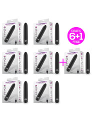 Pack 6 +1 Shoty Bala Vibradora USB 10 Velocidades Potente Motor Negro