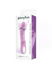 Brightpurple Vibrador y Rotador Doble Motor 360º USB Silicona