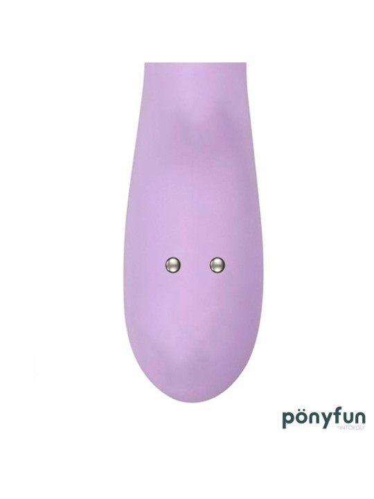 Brightpurple Vibrador y Rotador Doble Motor 360º USB Silicona