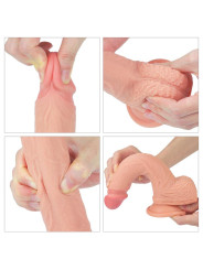 Dildo Nature 8.5 Silicona Líquida Natural