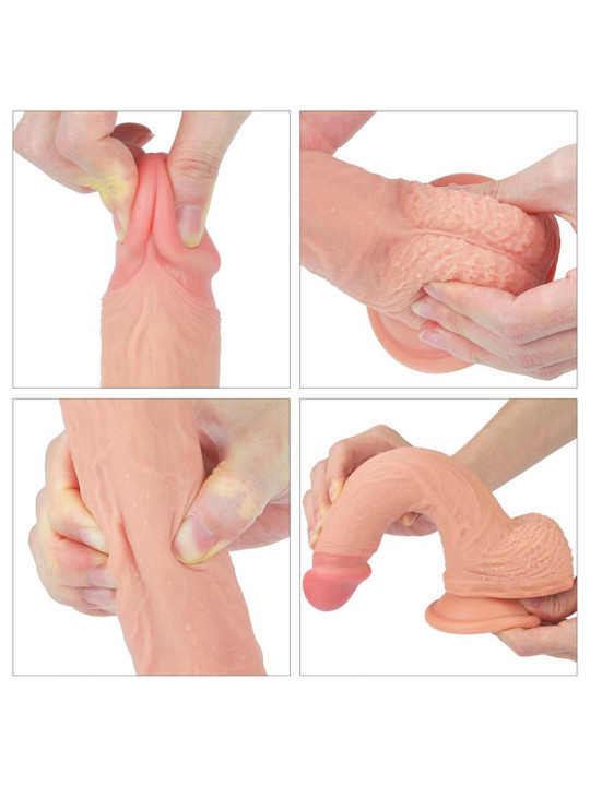 Dildo Nature 8.5 Silicona Líquida Natural