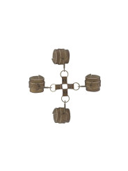 Shots Ouch! Brown Juego de Ligaduras Marrón