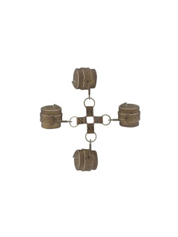 Shots Ouch! Brown Juego de Ligaduras Marrón