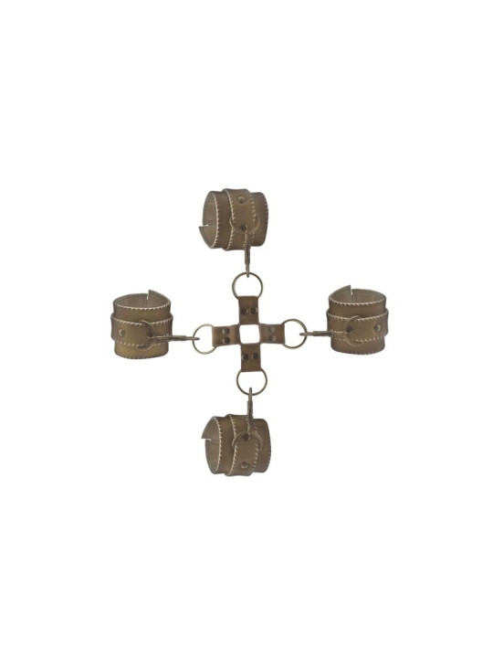 Shots Ouch! Brown Juego de Ligaduras Marrón