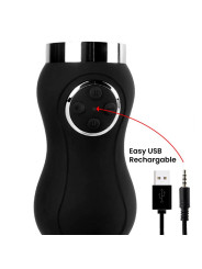 Sex Machine Vibración, Thrusting y Calor Control Remoto USB