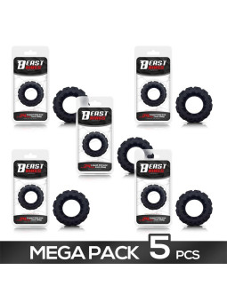 Pack de 5 Anillo Pene Silicona Liquida 2.4 cm