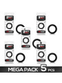 Pack de 5 Anillo Pene Silicona Liquida 3.4 cm