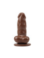 Dildo Jumbo Jack 6 con Vibración marrón