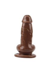 Dildo Jumbo Jack 6 con Vibración marrón