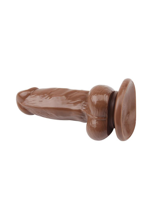 Dildo Jumbo Jack 6 con Vibración marrón