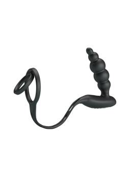 Plug Anal con Anillo para el Pene con Vibración