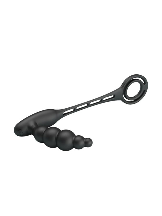 Plug Anal con Anillo para el Pene con Vibración