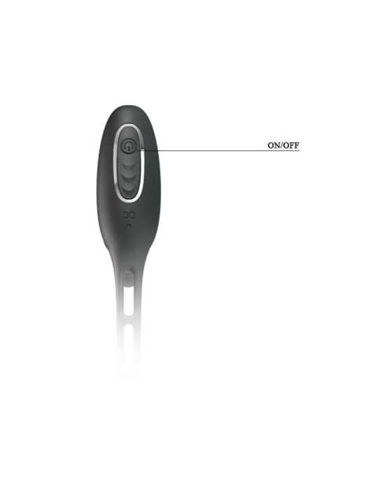 Plug Anal con Anillo para el Pene con Vibración