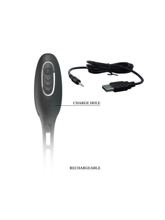 Plug Anal con Anillo para el Pene con Vibración