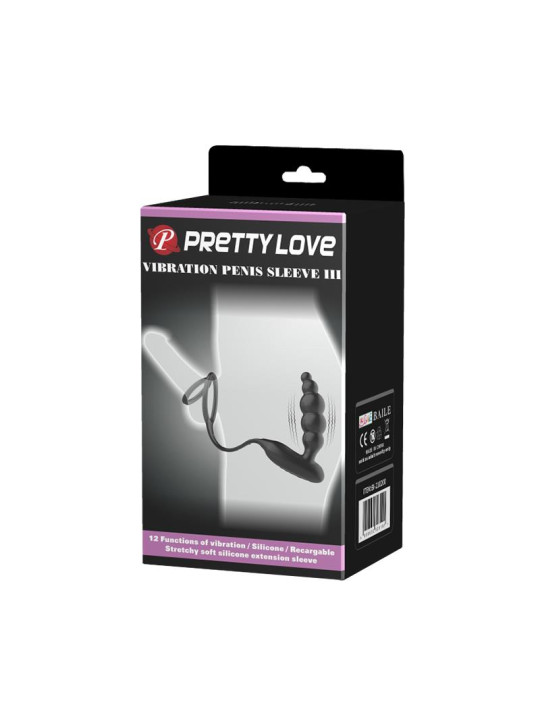 Plug Anal con Anillo para el Pene con Vibración