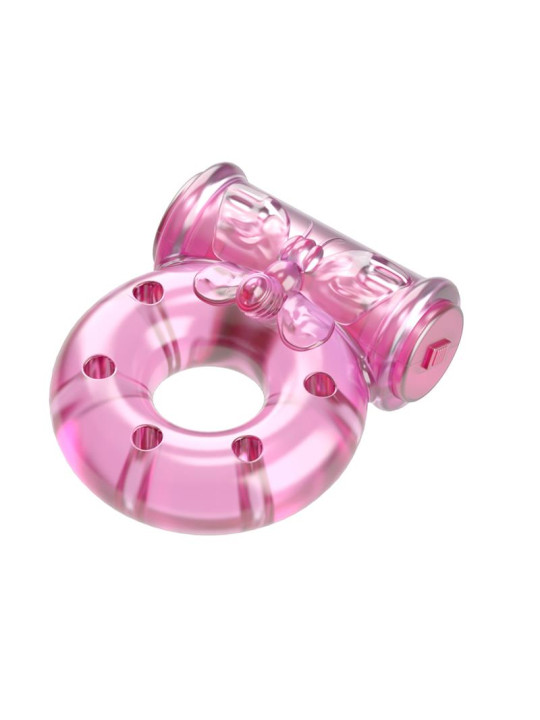 Baile Anillo Vibrador con Preservativo Color Rosa