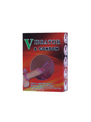 Baile Anillo Vibrador con Preservativo Color Rosa