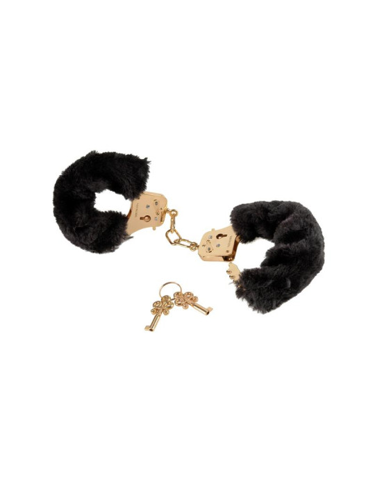 Fetish Fantasy Gold Esposas con Pelo Furry Deluxe Dorado