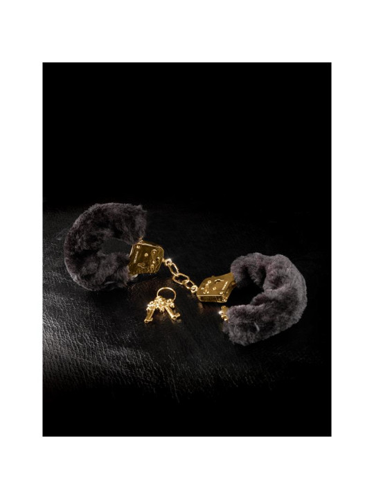 Fetish Fantasy Gold Esposas con Pelo Furry Deluxe Dorado