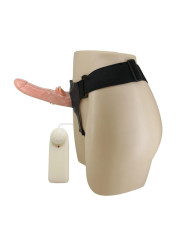 Baile Arnés con Dildo y Control Remoto 18 cm