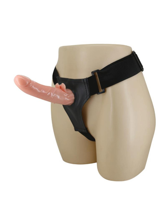 Baile Arnés con Dildo y Control Remoto 18 cm