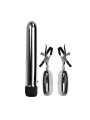 Baile Set Bala Vibrador y Pinzas para Pezones con Vibración Turbo