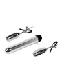 Baile Set Bala Vibrador y Pinzas para Pezones con Vibración Turbo