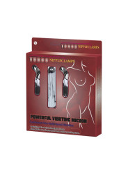 Baile Set Bala Vibrador y Pinzas para Pezones con Vibración Turbo
