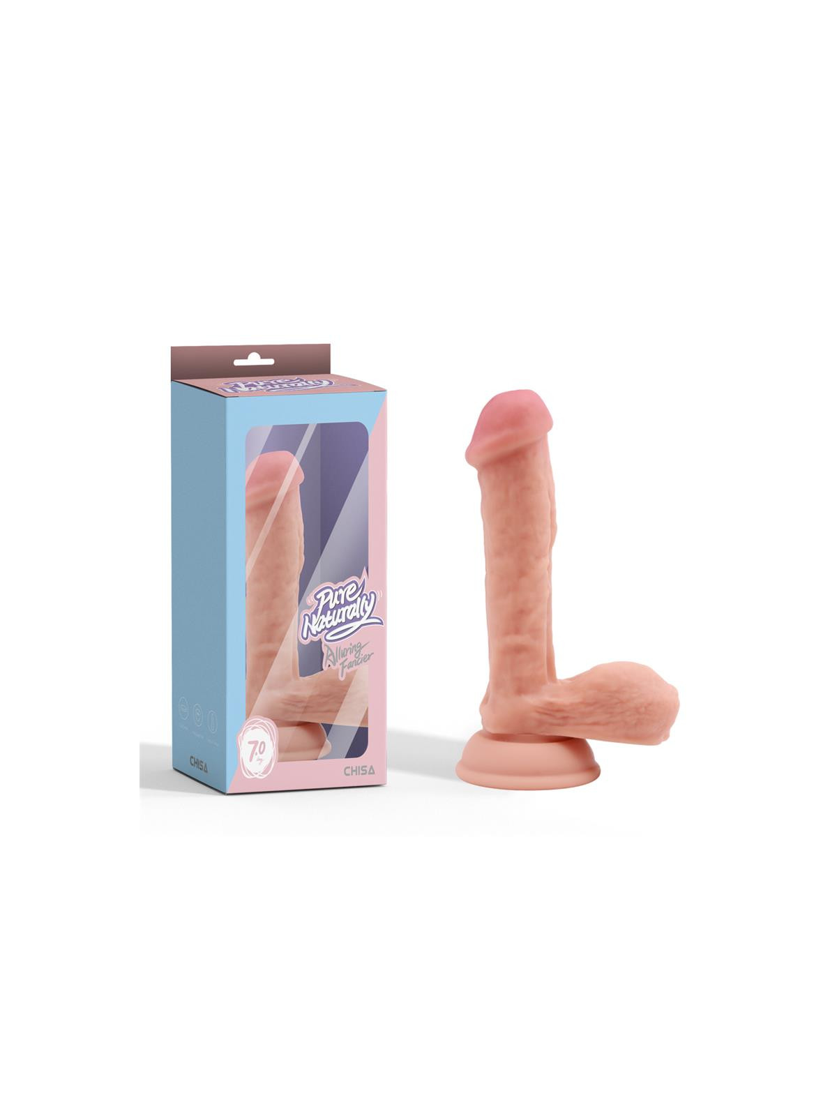 Alluring Fancier Dildo Realista Dual Silicona Líquida Dual-Density 18 cm