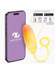 Huevo Silicona Doble Capa con APP Amarillo/Naranja