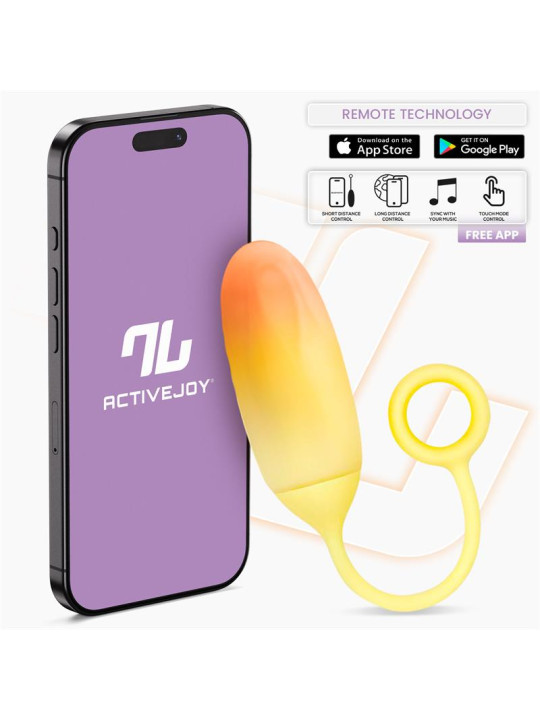 Huevo Silicona Doble Capa con APP Amarillo/Naranja