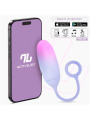 Huevo Silicona Doble Capa con APP Rosa/Azul
