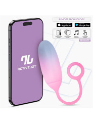 Huevo Silicona Doble Capa con APP Azul/Rosa