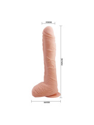 Alex Dildo con Testículos Punto G con Ventosa Natural