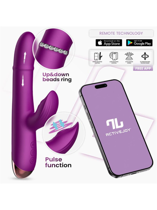 Sendel Vibrador con Anillo de Bolas Internas Up and Down y Pulsación con App