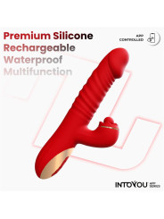 Ascen Vibrador con Thrusting y Waving y APP USB Magnético