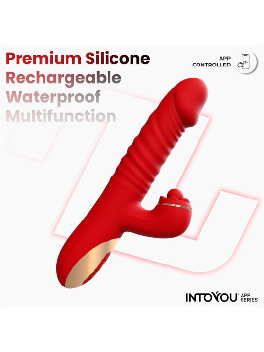 Ascen Vibrador con Thrusting y Waving y APP USB Magnético