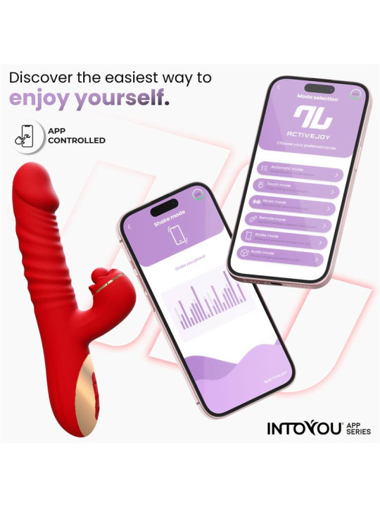 Ascen Vibrador con Thrusting y Waving y APP USB Magnético